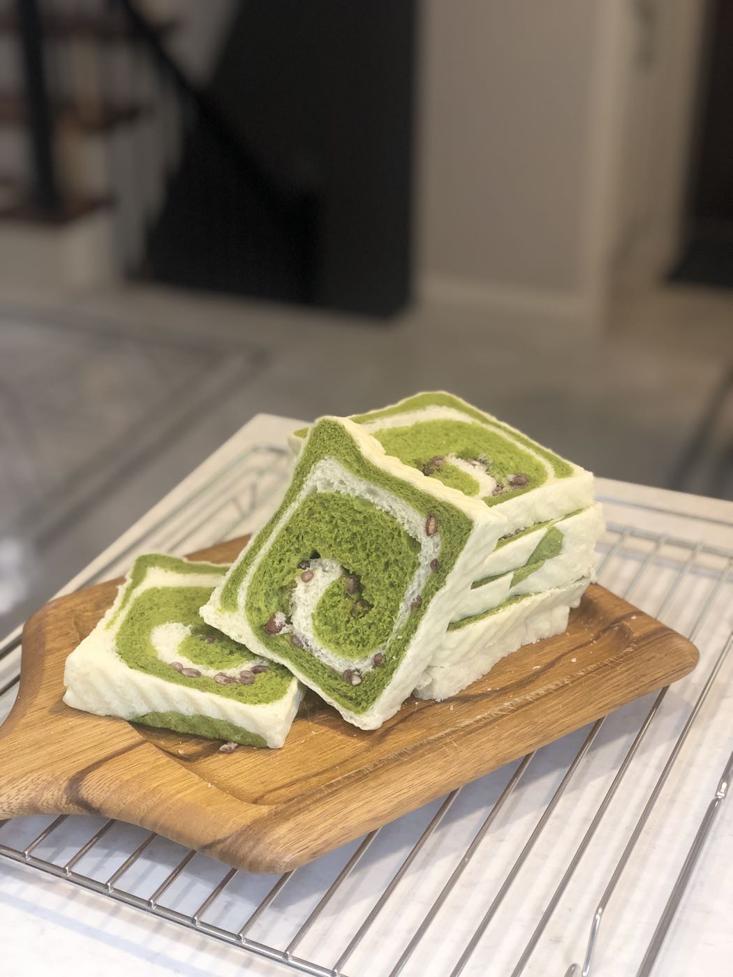抹茶毛巾卷