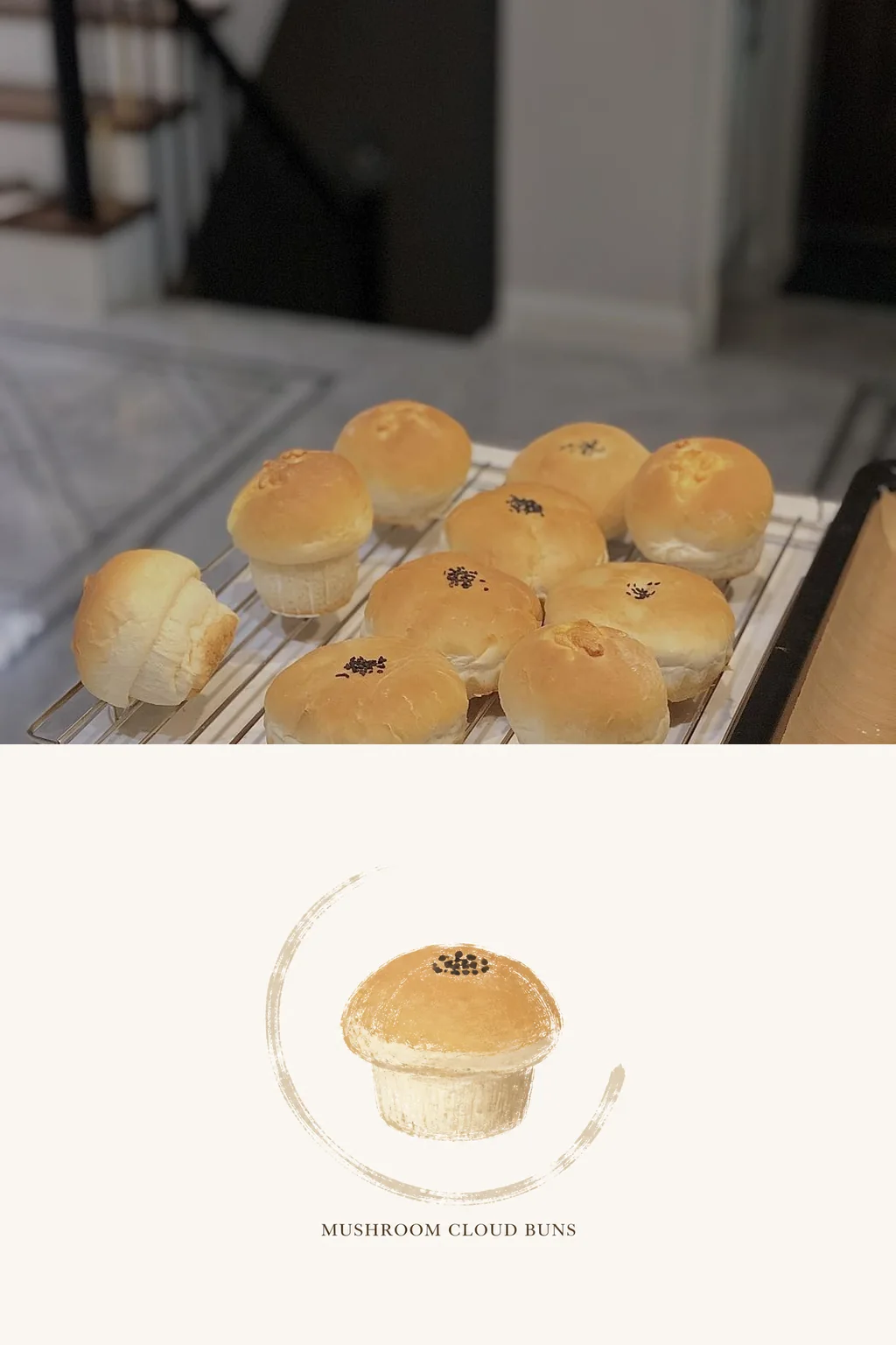 蘑菇面包