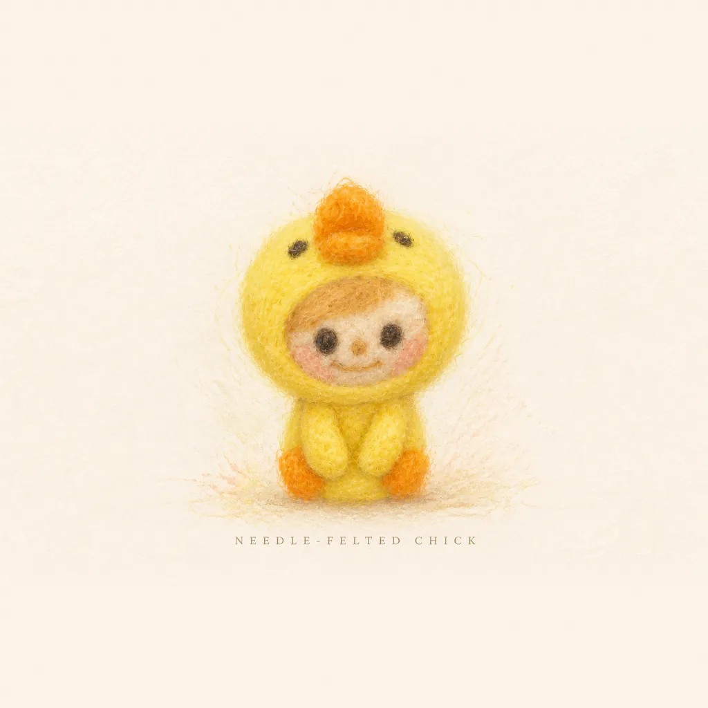 羊毛毡小鸡