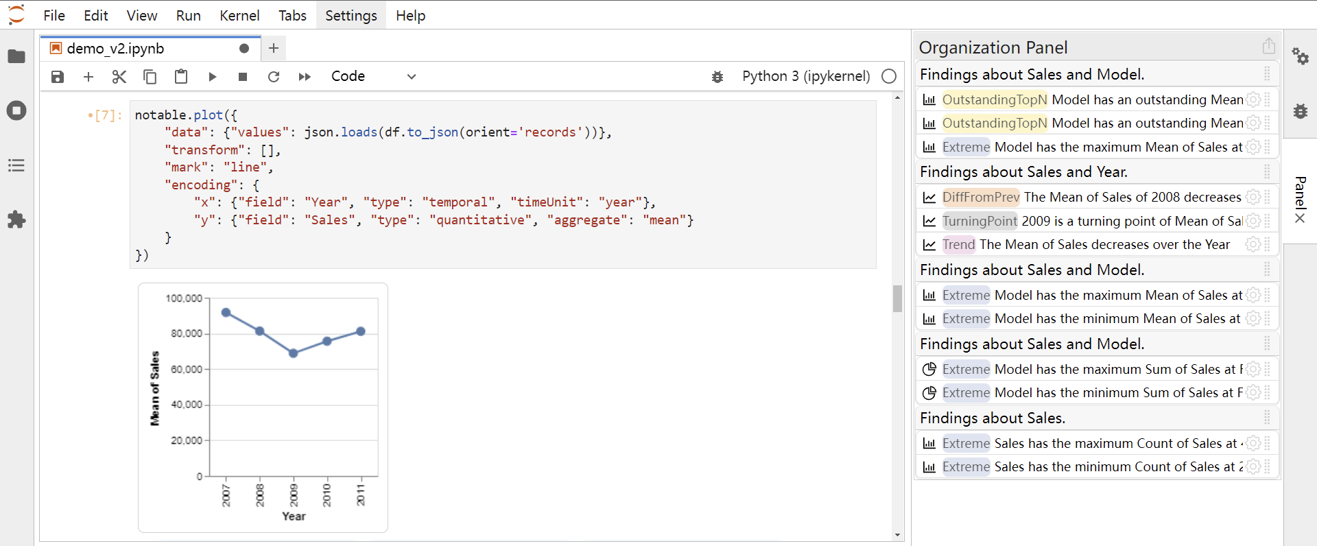 Notable: On-the-fly Assistant for Data Storytelling in Computational Notebooks